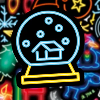 Çıkartmalar Noel Neon Serin Araçlar Dizüstü Dizüstü Scrapbooking Paten Çocuklar Sticker Kırtasiye Serin Şeyler Ücretsiz Kargo Öğeleri
