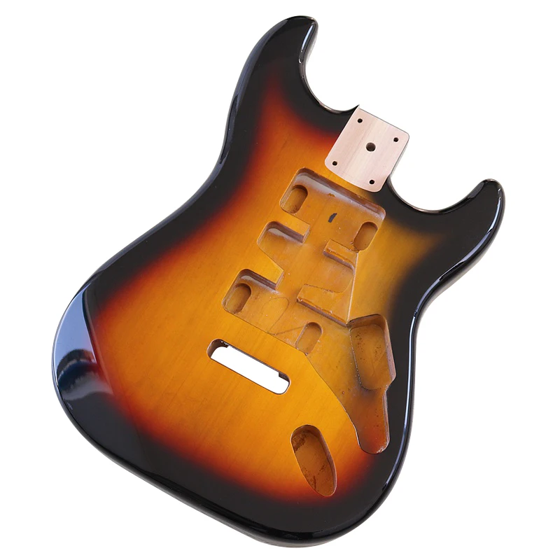 Kavak Ahşap ST Elektrik Gitar Vücut Sunburst Renk TL Gitar Vücut Aksesuarları Gitar Varil Vücut Parlak Kaplama Görüntü  0