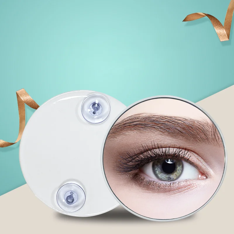 Makyaj aynası 5X 10X Büyüteç Küçük makyaj masası aynası Yüz Bakımı Kozmetik Güzellik Aynaları Vantuz ile Görüntü  0