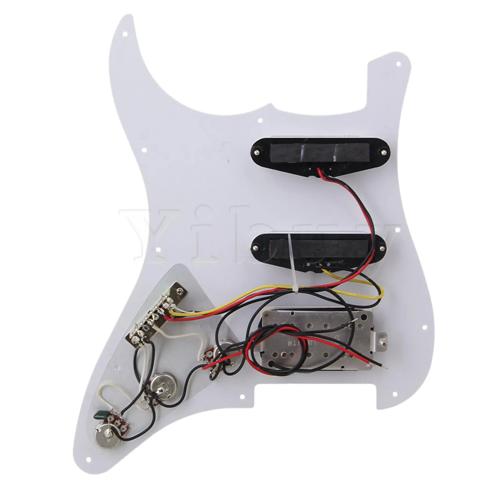 Beyaz İnci Pickguard Yedek SSH Elektro Gitar için Tüm Set Görüntü  4