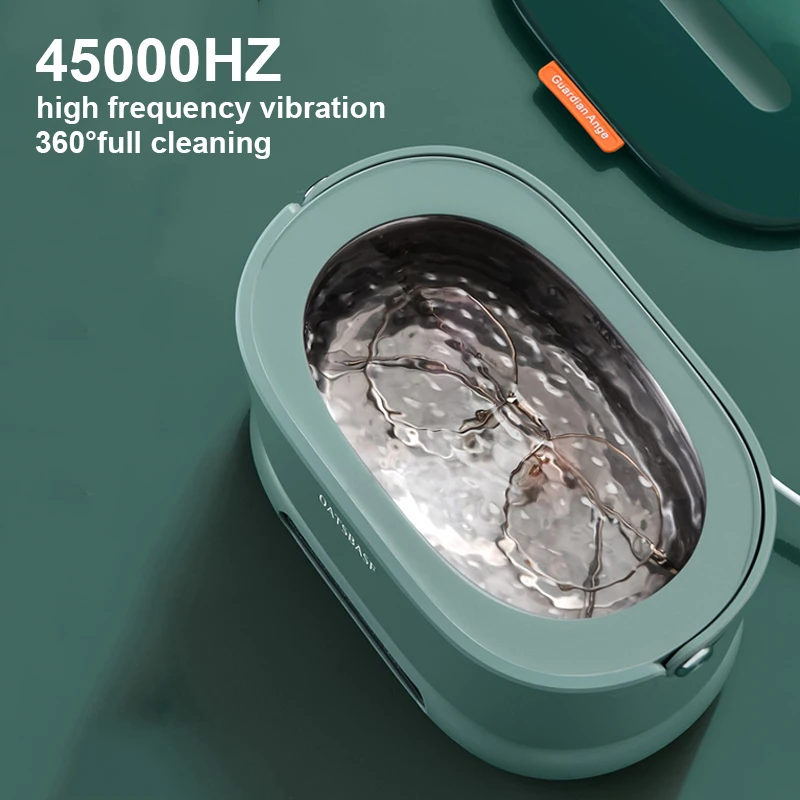 500ml Taşınabilir Ultrasonik Temizleyici Ev Ticari Temizleme Makinesi 4 Temizleme Modu 45000HZ Gözlük Takı Araçları Temizleyici Görüntü  3
