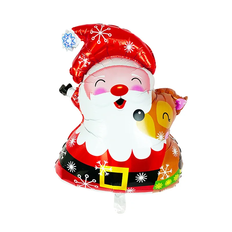 Noel Folyo Balonlar Noel Baba Balon Kardan Adam Globos Noel Geyik Penguen Balon Noel Süslemeleri Ev için Yeni Yıl Görüntü  3
