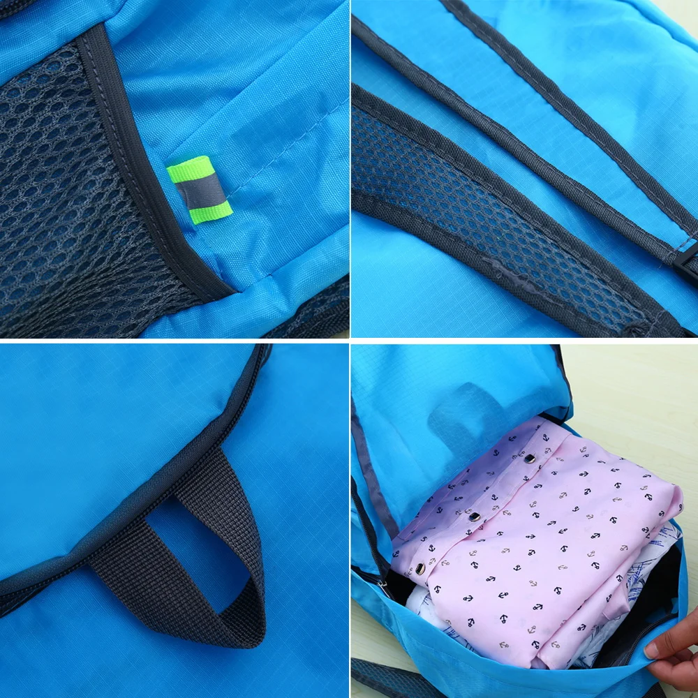Sırt çantası Hafif Açık Unisex Su Geçirmez Taşınabilir Katlanabilir Açık Kamp Yürüyüş Seyahat Sırt Çantası Eğlence Spor Çantası Görüntü  1