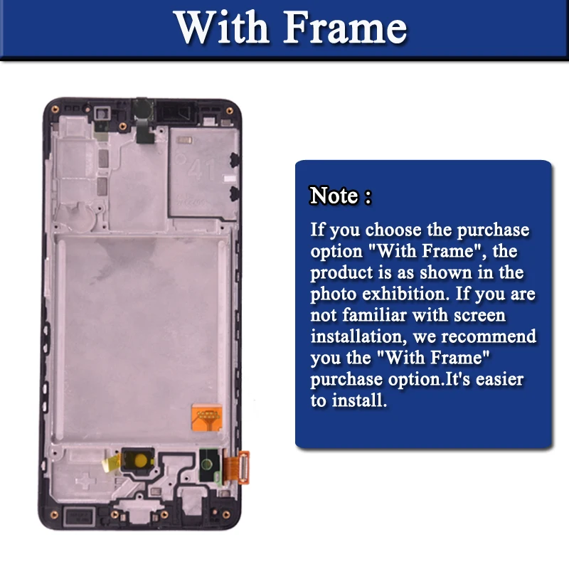Samsung Galaxy A41 A415 LCD ekran Dokunmatik Ekran Digitizer Meclisi İçin Yedek parça SM-A415F SM-A415F / DS LCD Tamir Görüntü  3