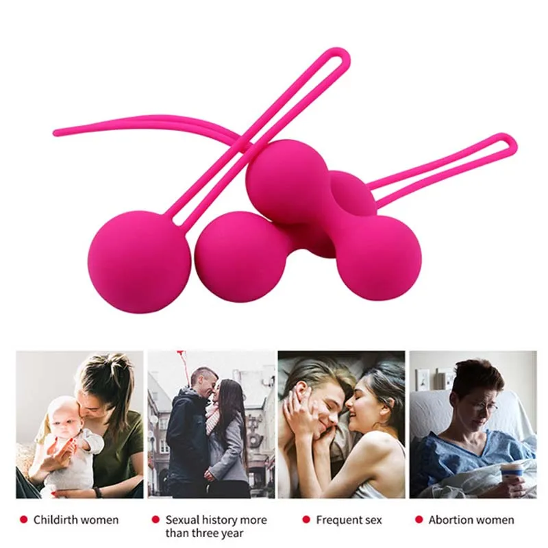 Silikon Vajinal Topları Seks Oyuncakları Kadınlar için Vajina Sıkın Egzersiz Çin Kegel Topları Vibratör Anal Topları Yetişkinler için Seks Shop Görüntü  1