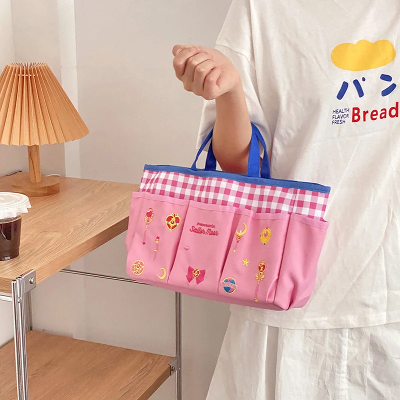 Anime sailor moon nakış işlemeli makyaj makyaj kozmetik çanta çanta Kılıfı Görüntü  1