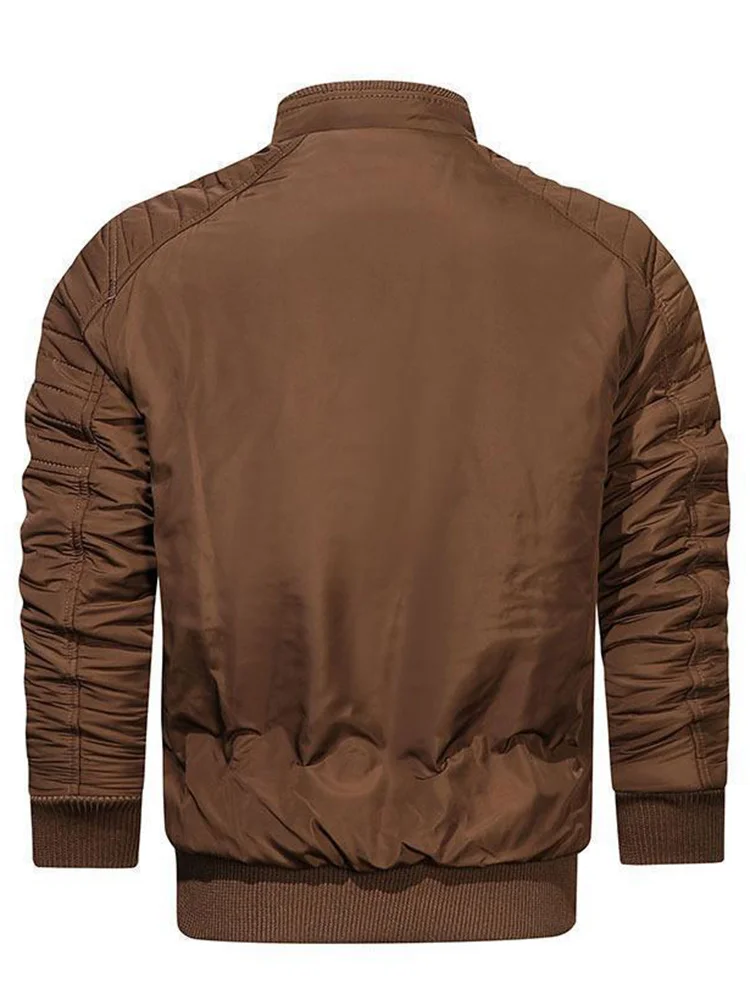 PFHQ 2023 Yeni Standı Yaka Sonbahar Kış Olgun erkek Kalınlaşmış Rahat Pamuklu Soğuk Ceket Erkek Ceket Giyim Rüzgarlık 21B1320 Görüntü  3