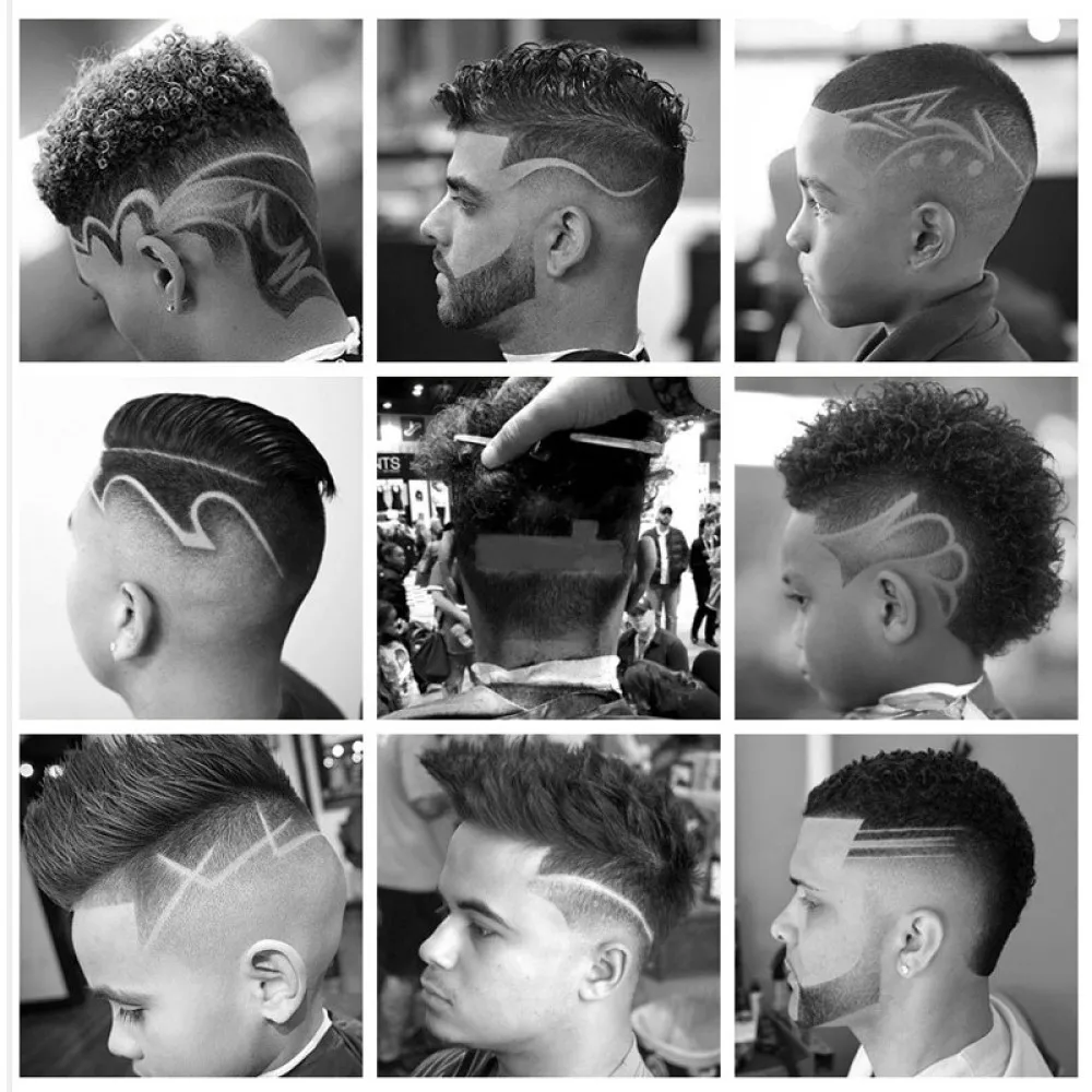 Kemei Profesyonel Saç Kesme Giyotin erkekler için Saç kesme makinesi elektrikli düzelticiler lcd ekran Makinesi Saç Kesici KM-1990 Görüntü  0
