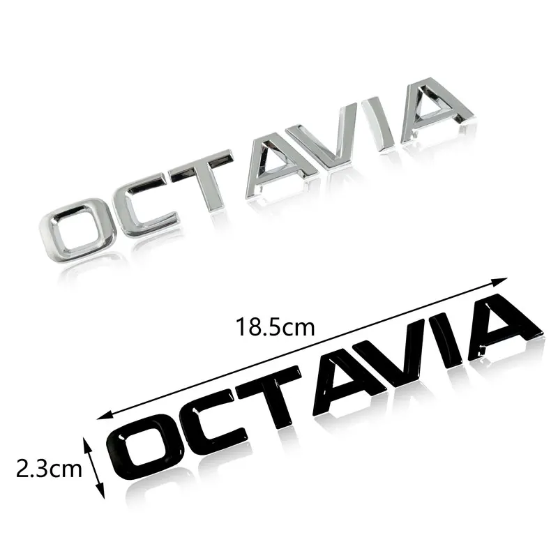 Skoda Octavia Amblemi Kodiaq Karoq Süper Hızlı Henüz Araba yapışkan yazı Arka Bagaj Çıkartmaları Rozeti Araba Styling Oto Aksesuarları Görüntü  0