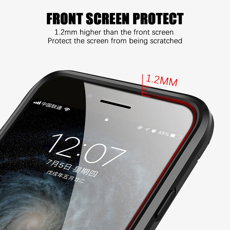 KEYSION Telefon iphone için kılıf Xs Max Xs Xr X 7 8 6 S 6 Artı Parmak Yüzük Tutucu Zırh Tampon arka kapak iPhone Xs Için max Fundas Görüntü  2