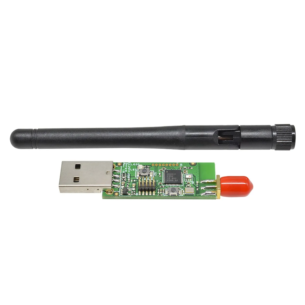 Kablosuz Zigbee CC2531 Sniffer Çıplak Kurulu Paket Protokol Analizörü USB Arayüzü Dongle Yakalama Paket Modülü + Anten Görüntü  0