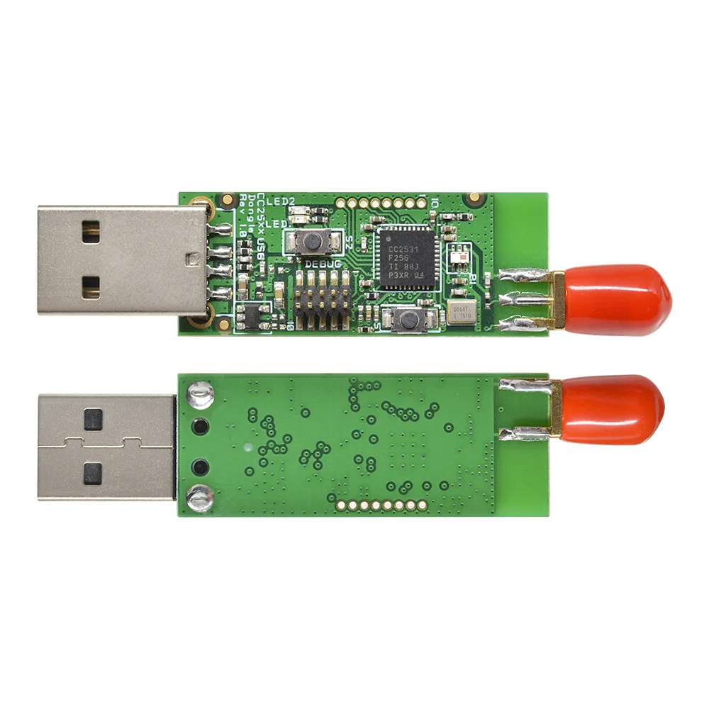Kablosuz Zigbee CC2531 Sniffer Çıplak Kurulu Paket Protokol Analizörü USB Arayüzü Dongle Yakalama Paket Modülü + Anten Görüntü  1