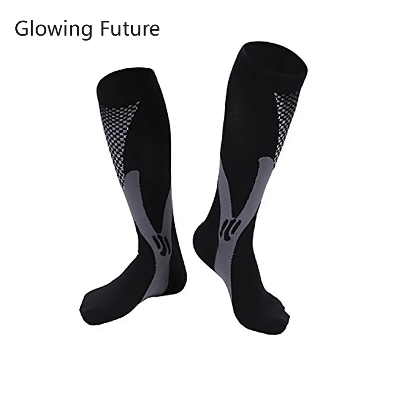 Varis çorabı Unisex Koşu Bisiklet Açık Spor Sokken Erkekler Kadınlar Nefes Ter futbolcu çorapları Buzağı Çorap Uzun Sox Görüntü  5