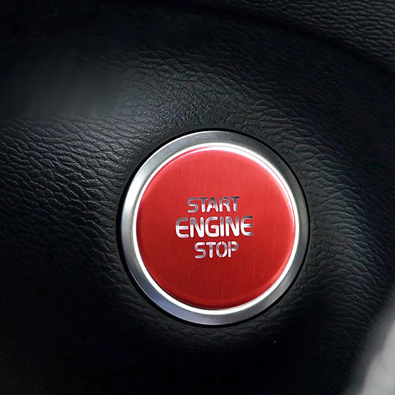 Araba Styling Bir Anahtar Başlangıç Motoru Ateşleme düğme kapağı Sticker Volvo XC40 2019-2021 Alüminyum Alaşımlı İç Aksesuarları Görüntü  1
