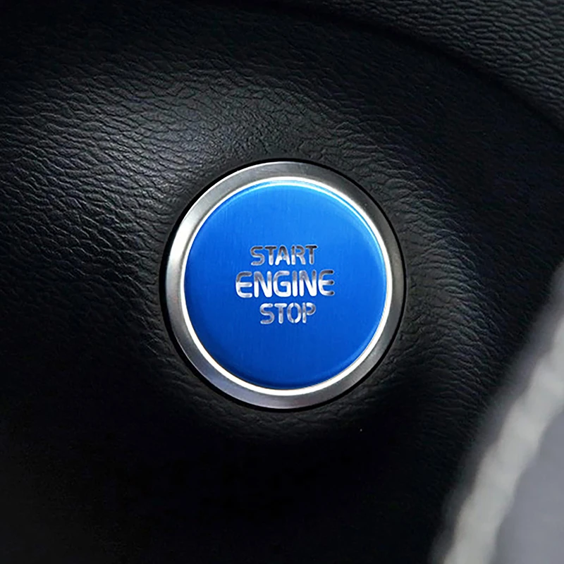 Araba Styling Bir Anahtar Başlangıç Motoru Ateşleme düğme kapağı Sticker Volvo XC40 2019-2021 Alüminyum Alaşımlı İç Aksesuarları Görüntü  4