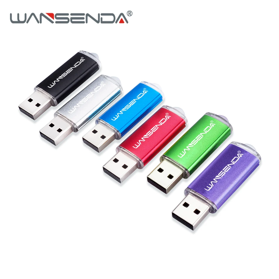 WANSENDA Metal USB flash sürücü 128 GB Mini Kalem Sürücü 8 GB 16G 32 GB 64 GB Pendrive 256 GB USB bellek çubuğu Flash Sürücü Görüntü  1