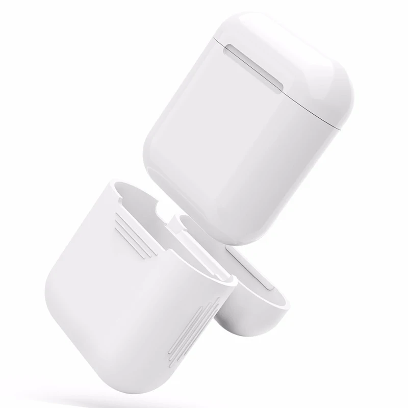 Silikon Kablosuz kulaklık kutusu AirPods İçin Koruyucu Kapak Cilt Aksesuarları Apple Airpods Şarj Kutusu Görüntü  2