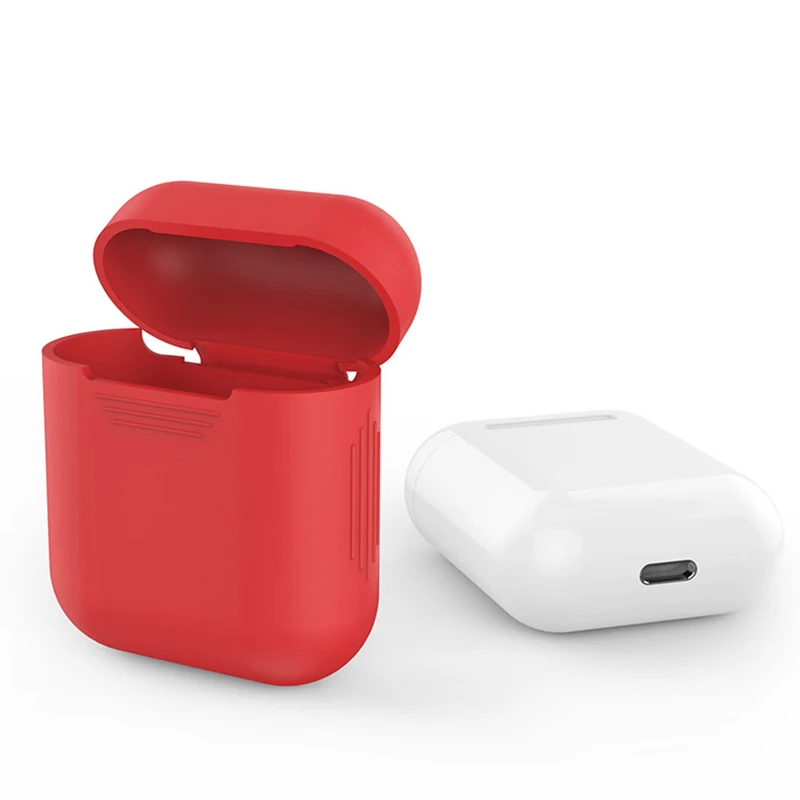 Silikon Kablosuz kulaklık kutusu AirPods İçin Koruyucu Kapak Cilt Aksesuarları Apple Airpods Şarj Kutusu Görüntü  5