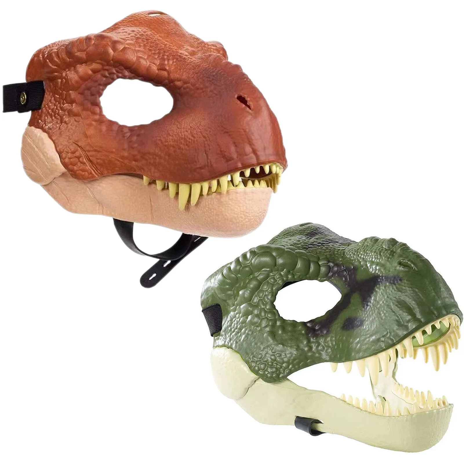 3D Dinozor Maskesi Rol Oynamak Sahne Performans Başlık Jurassic Dinozor Raptor Dinozor Dino Festivali Karnaval Hediyeler Görüntü  4