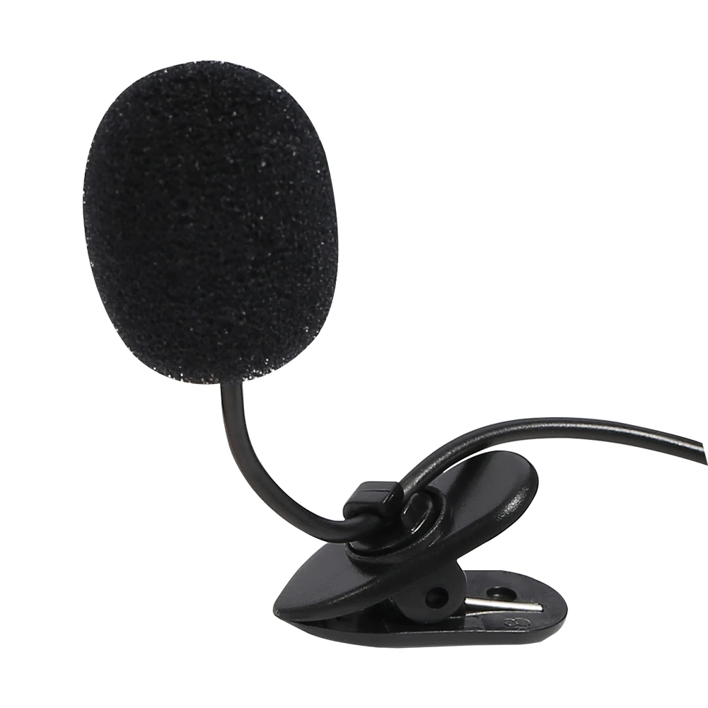 Araba Ses Mikrofon 3.5 mm Klip Jack Tak mikrofon Stereo Mini Kablolu Harici Mikrofon Oto DVD Radyo İçin 1.5 m Uzun Profesyoneller Görüntü  4