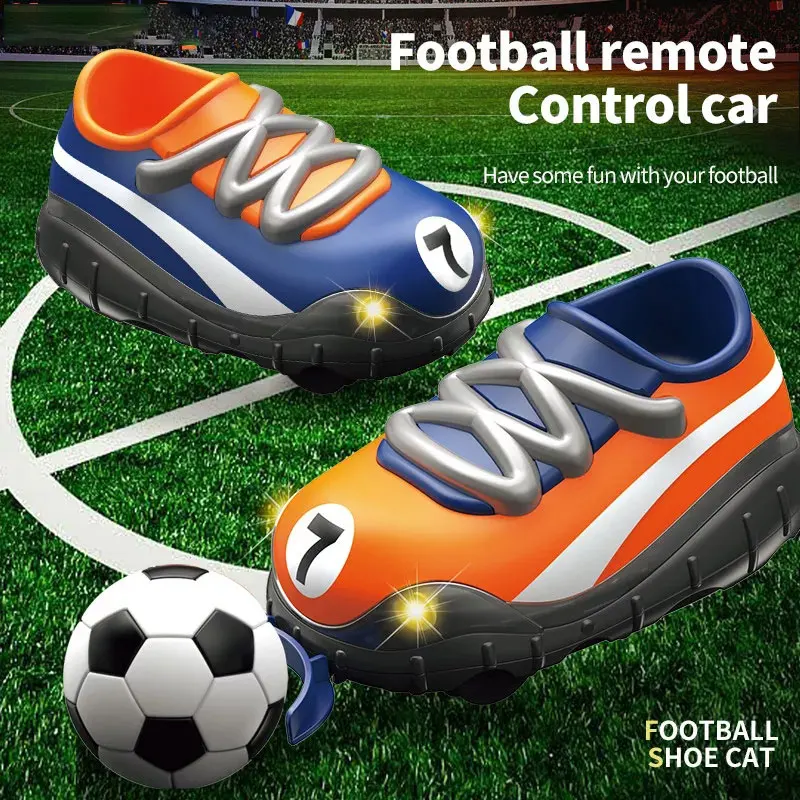 Son Teknoloji futbol RC araba 2.4 G radyo RC oyuncak araba spor iki yarış serin ışıkları ile RC futbol araba oyuncak noel hediyesi çocuk için Görüntü  4