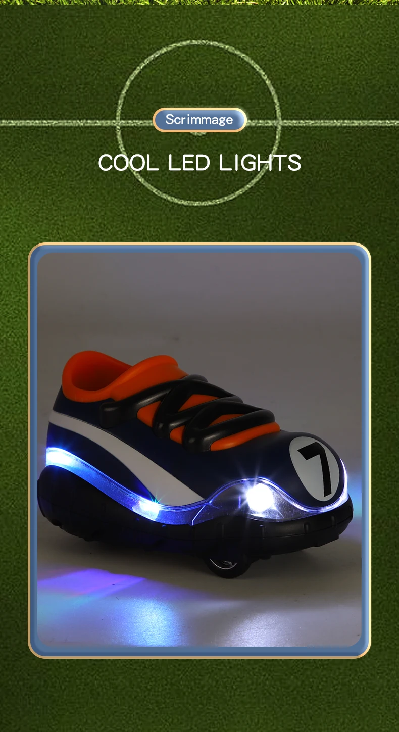 Son Teknoloji futbol RC araba 2.4 G radyo RC oyuncak araba spor iki yarış serin ışıkları ile RC futbol araba oyuncak noel hediyesi çocuk için Görüntü  5