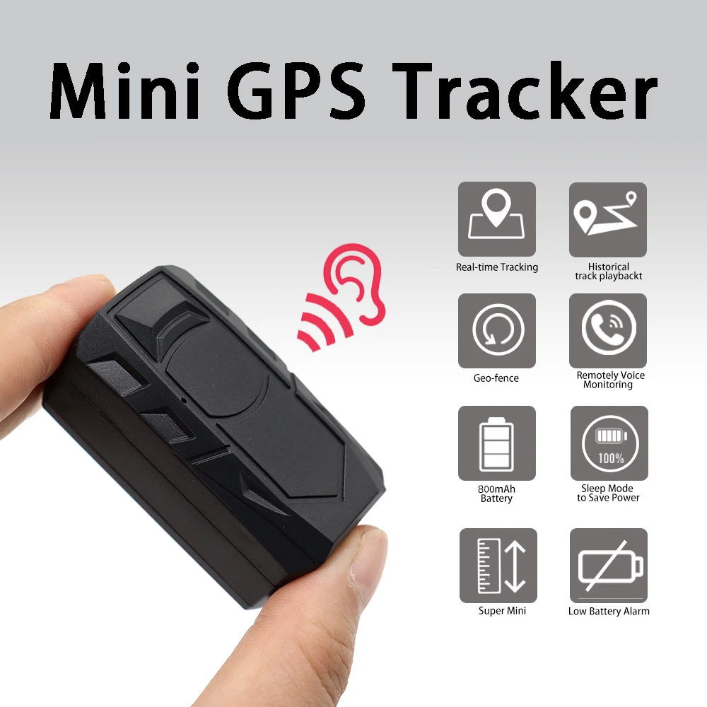 Mini Dahili Pil GSM GPS izci G11 Araba Çocuklar İçin kişisel ses monitörü Pet parça cihazı ile ücretsiz online izleme uygulaması Görüntü  0