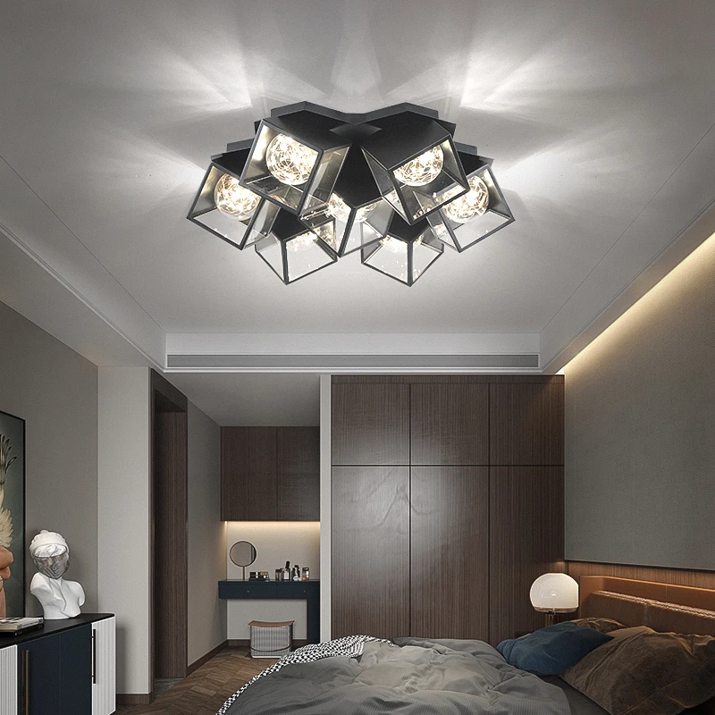 Modern LED Gypsophila tavan avize yatak odası oturma yemek odası kolye lamba parlaklık Deco asılı ışık yaratıcı tavan lambası Görüntü  2