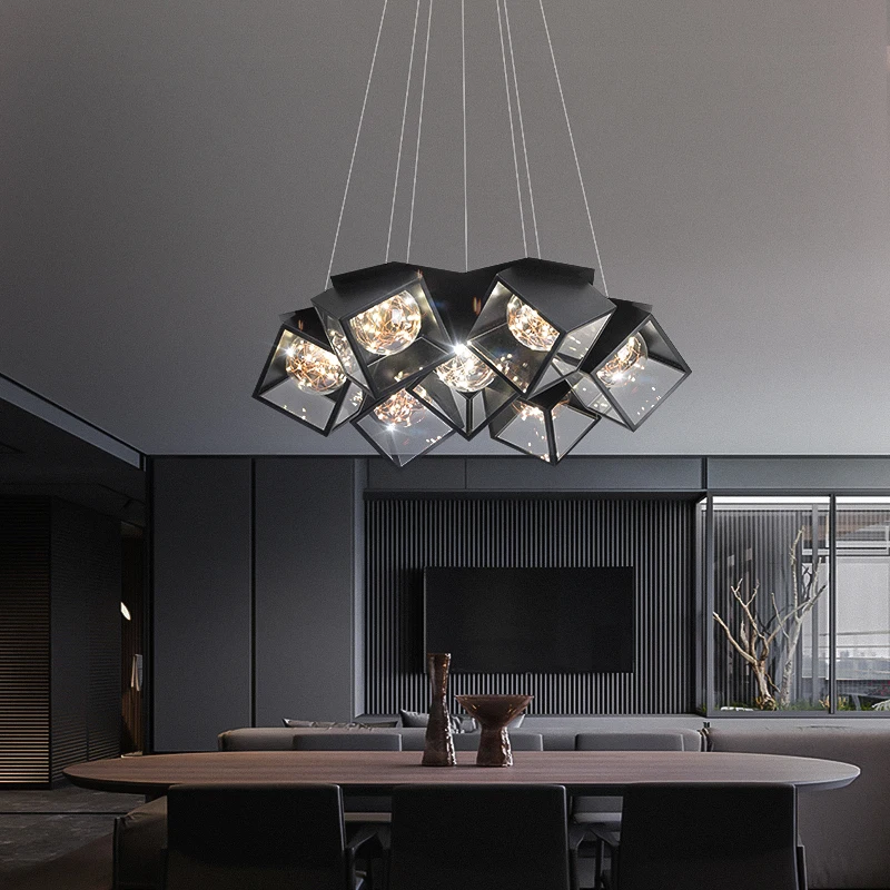 Modern LED Gypsophila tavan avize yatak odası oturma yemek odası kolye lamba parlaklık Deco asılı ışık yaratıcı tavan lambası Görüntü  3