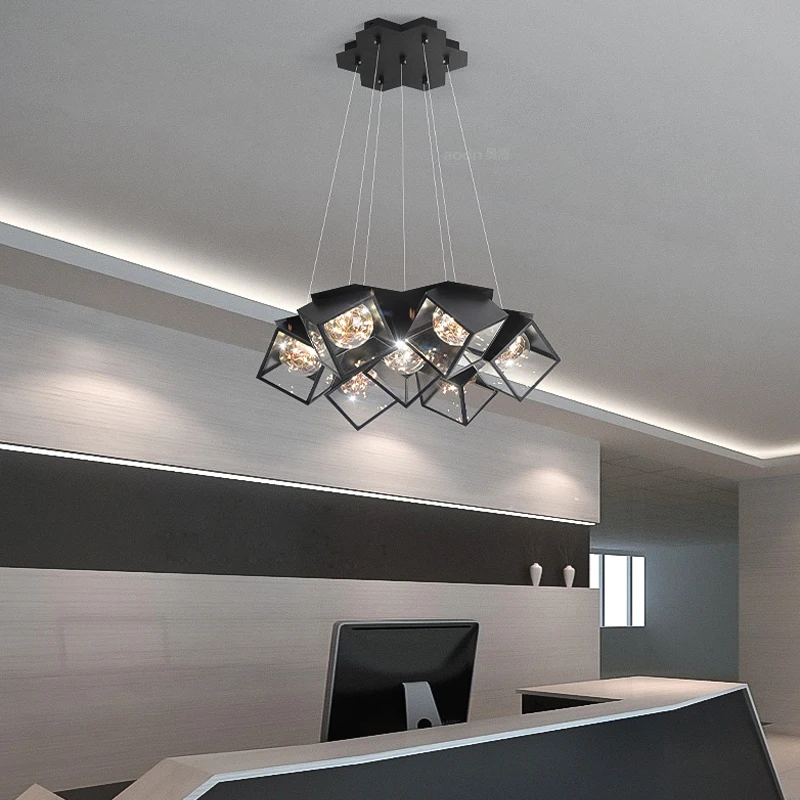 Modern LED Gypsophila tavan avize yatak odası oturma yemek odası kolye lamba parlaklık Deco asılı ışık yaratıcı tavan lambası Görüntü  5
