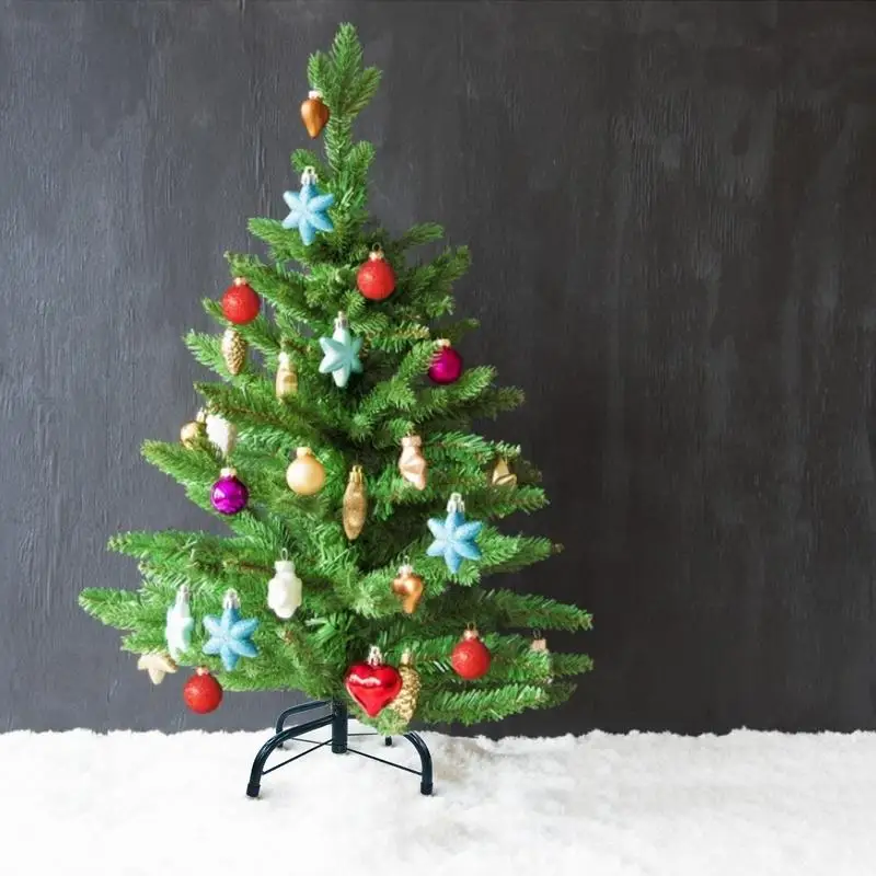 4 Ayaklar Siyah Metal Tutucu Taban Dökme Demir Standı Dekor Noel Süslemeleri Ev İçin Noel Ağacı Standı Görüntü  2