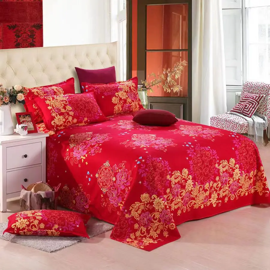 3 adet Yatak Setleri Düz Çarşaf Yastık Kılıfı ile Polyester yatak çarşafları Yumuşak Rahat Yatak Örtüsü Tek çift kişilik yatak Ev Tekstili Görüntü  2