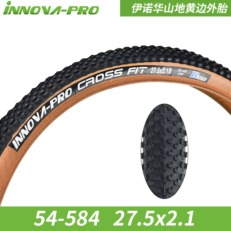 INNOVA PRO 60TPI ÇAPRAZ FİT 29x2. 25 29x2. 1 27.5x2.25/2. 1 MTB bisiklet lastiği Ultralight kaymaz Çelik Kablolu Lastik Sarı Kahverengi Yan Görüntü  1