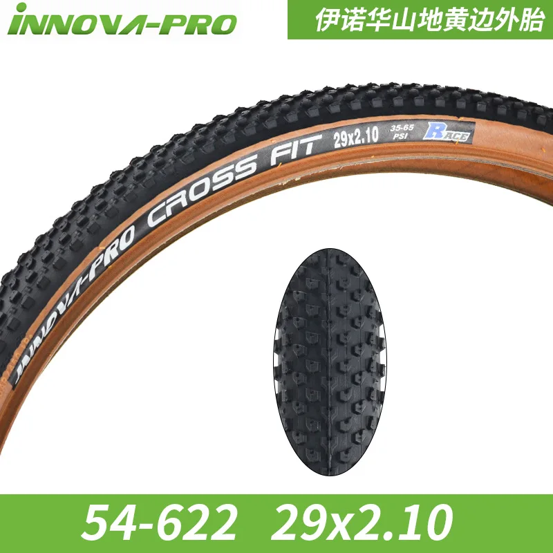 INNOVA PRO 60TPI ÇAPRAZ FİT 29x2. 25 29x2. 1 27.5x2.25/2. 1 MTB bisiklet lastiği Ultralight kaymaz Çelik Kablolu Lastik Sarı Kahverengi Yan Görüntü  2