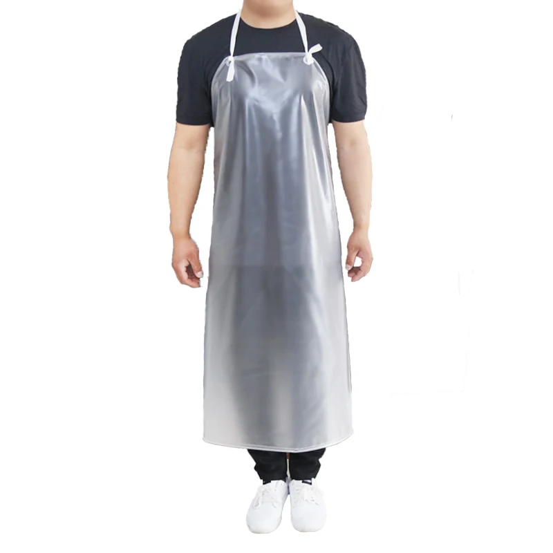 Su geçirmez Yağ geçirmez Önlük Mutfak Kadın Ev Pişirme Moda özel Logo Baskı İş Erkek Yetişkin Şeffaf Bel Görüntü  4