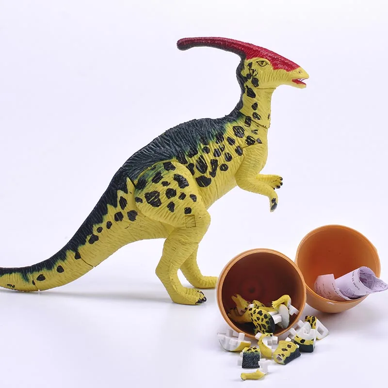 Jurassic dinozor yumurta oyuncak 6x9cm çocuklar plastik bulmaca Ramdom rakamlar Modeli Görüntü  4