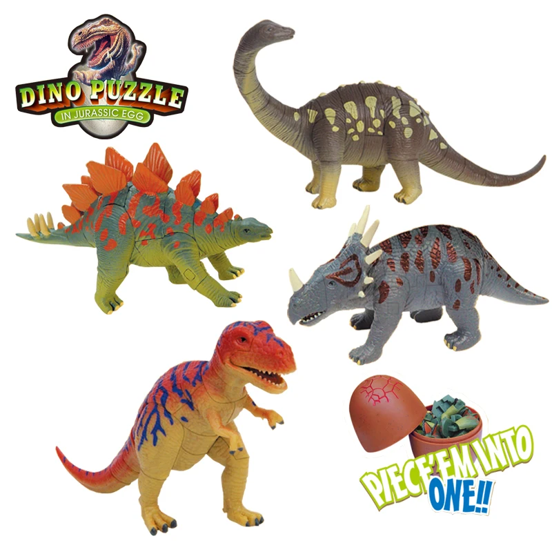 Jurassic dinozor yumurta oyuncak 6x9cm çocuklar plastik bulmaca Ramdom rakamlar Modeli Görüntü  5
