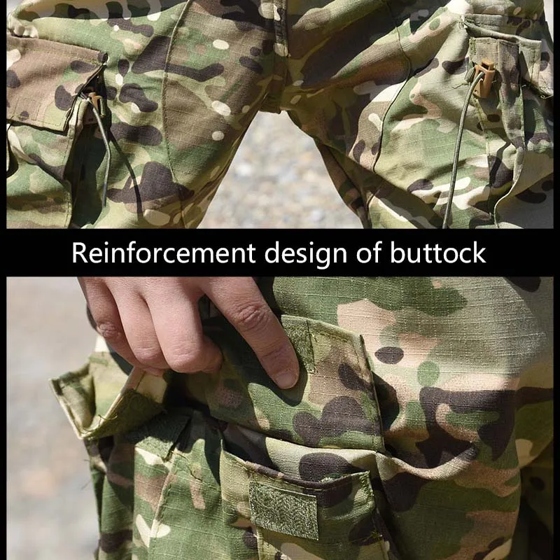 Çocuk Kamuflaj Askeri Üniforma Taktik Savaş Eğitimi Kamp Takım Elbise Kostümleri Erkek Özel Kuvvet Asker Ordu Takım Elbise Görüntü  1
