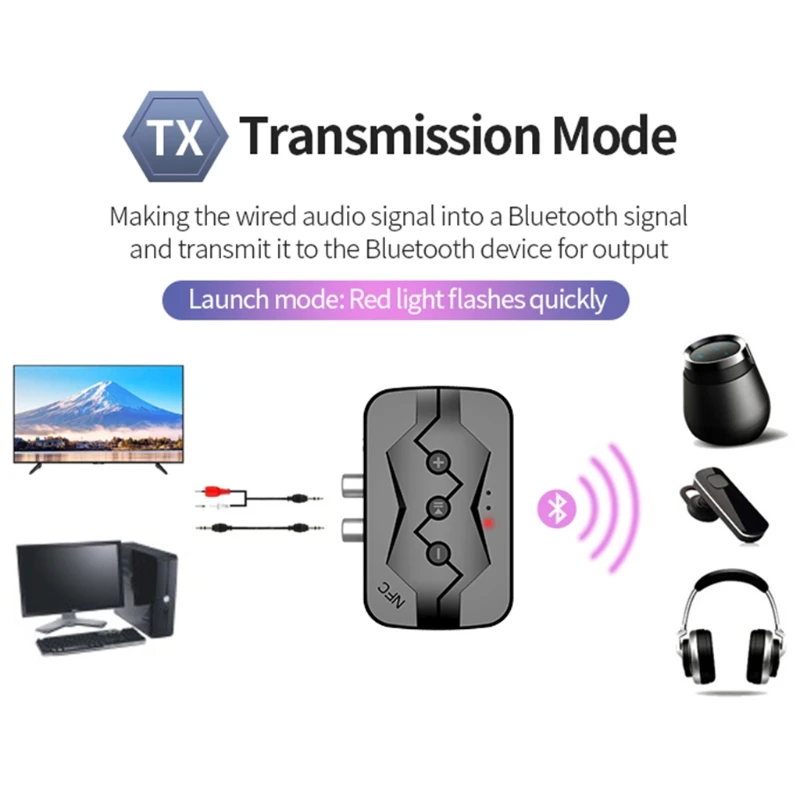 Araç Ses için, Kulaklık, Ev Stereo Sinema Sistemi, Stereo Kablosuz Adaptör Bluetooth Alıcısı Genişletici Amplifikatör Görüntü  3