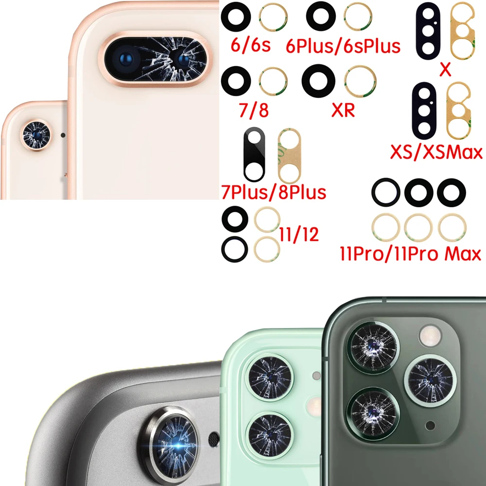 Arka Arka Kamera Lens Cam Yapıştırıcı Ve onarım aletleri seti iPhone 6 6s 6sPlus 7 8 Artı X XS XSMax 11 12 13 Pro Max Görüntü  4