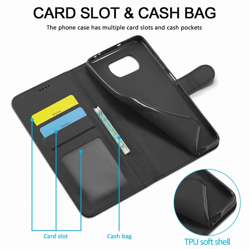 Flip Case İçin Xiaomi mi Poco X3 Pro NFC Durumda deri cüzdan Lüks Kapak İçin mi Pocophone X3 NFC Telefonu Çanta Kılıfları Görüntü  1
