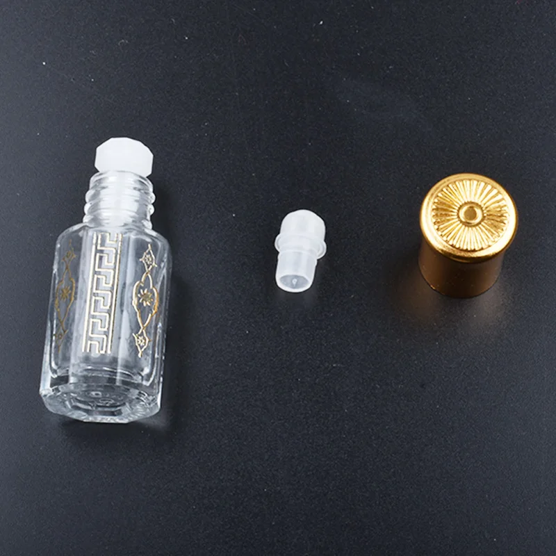 10 adet/grup 5ml Cam rolon şişe Örnek Test uçucu yağ Parfüm Şişeleri Siyah Rulo Metal Top Görüntü  2