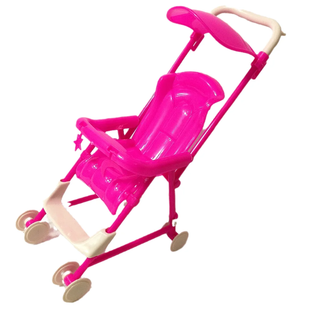 Çocuk Oyun Evi kreş mobilyası Arabası Plastik Arabası Aksesuarları Oyuncaklar Barbie Kelly Boyutu Bebek Kız en iyi Kukla Çocuk Hediye Görüntü  3