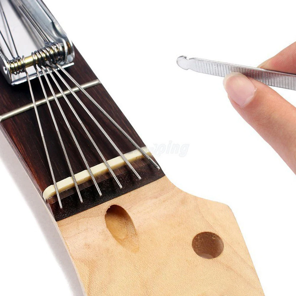 23 adet Gitar Somun Planya Dosya Testere Çubukları Yuvası Dosya Onarım DIY onarım aletleri seti Dize Testere Çubukları Somun Planya Luthier Araçları Görüntü  3