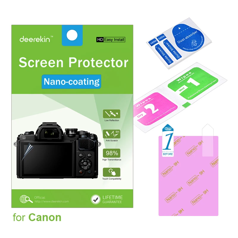 Deerekin HD Nano kaplama Ekran Koruyucu için Canon EOS 1200D 1300D 2000D / EOS Rebel T5 T6 T7 / EOS Öpücük X70 X80 X90 Kamera Görüntü  3