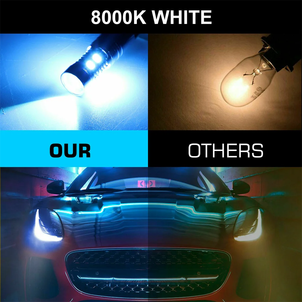 4 Adet H1 ışıkları Xenon beyaz beş çeşit ışık Araba Far Bulbs12V aydınlatma Sis lambaları ampuller kiti sürüş DRL 50W 6000K Görüntü  1