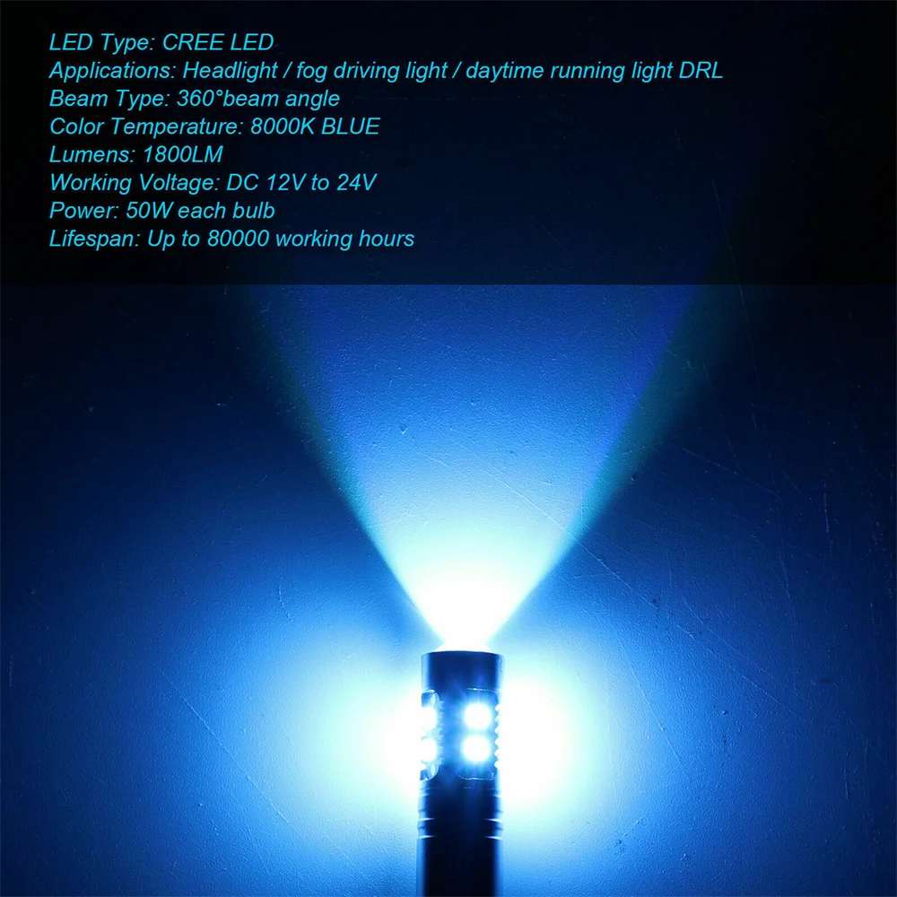 4 Adet H1 ışıkları Xenon beyaz beş çeşit ışık Araba Far Bulbs12V aydınlatma Sis lambaları ampuller kiti sürüş DRL 50W 6000K Görüntü  4