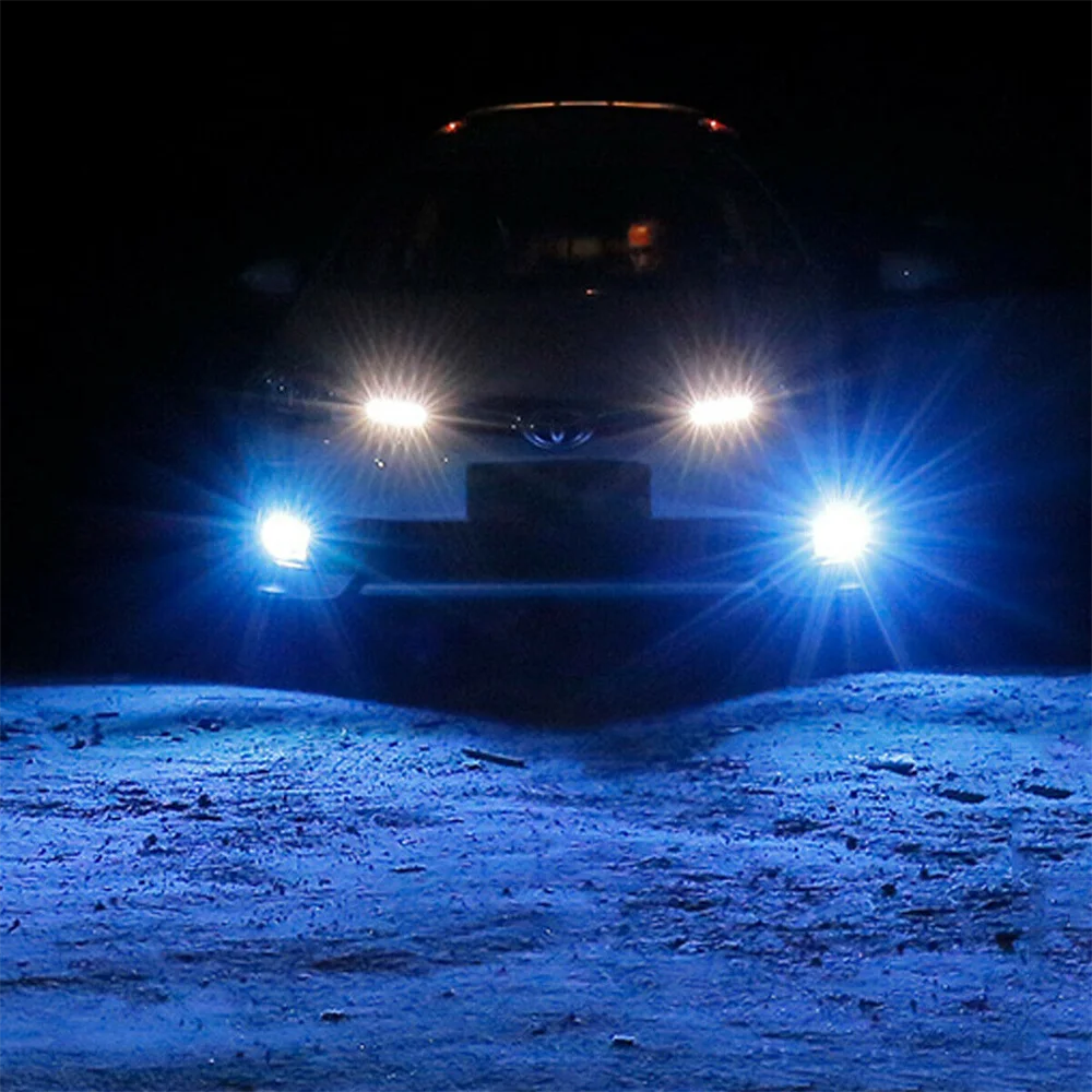 4 Adet H1 ışıkları Xenon beyaz beş çeşit ışık Araba Far Bulbs12V aydınlatma Sis lambaları ampuller kiti sürüş DRL 50W 6000K Görüntü  5