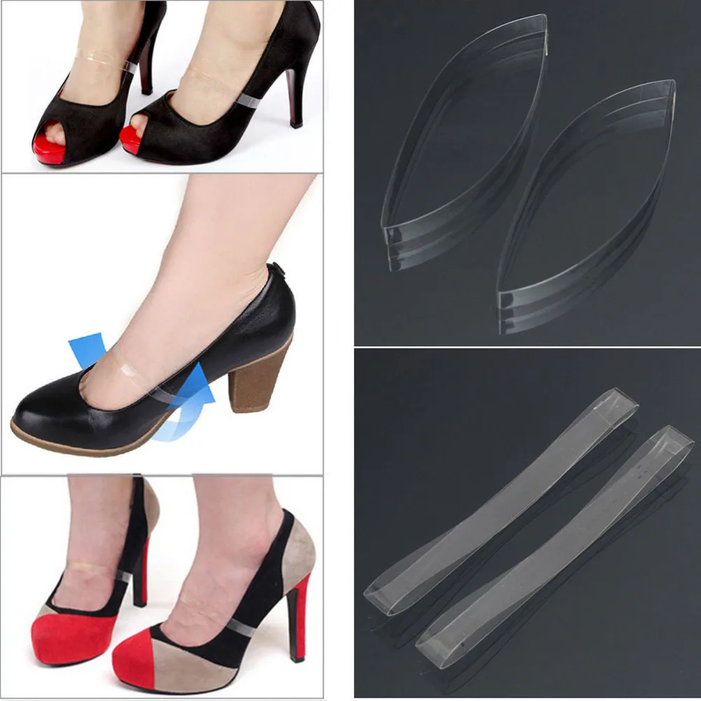 10 adet = 5 Çift şeffaf ayakkabı Bağcıkları Görünmez Elastik Silikon Şeffaf Ayakabı Yüksek Topuk Ayakkabı Ayakkabı Erişim Ayakkabı Bağı Sapanlar Görüntü  1