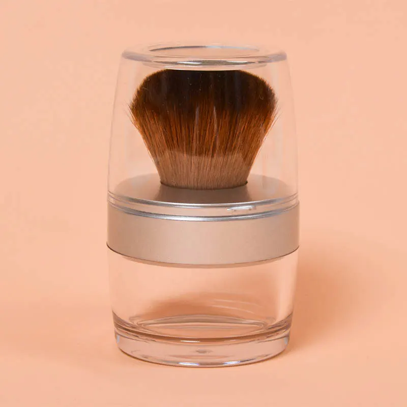 10g Makyaj Araçları Boş Gevşek Toz Durumda Fırça Ayna Taşınabilir Kozmetik Toz Konteyner Kavanoz Şişe Kutusu Makyaj makyaj fırçası Görüntü  5